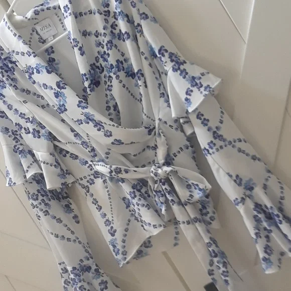 MISA LOS ANGELES..WRAP VICOSE BLOUSE.. - Picture 5 of 8